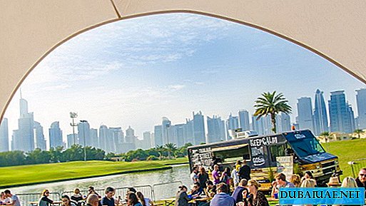 Piquenique no Emirates Golf Club, Dubai, Emirados Árabes Unidos