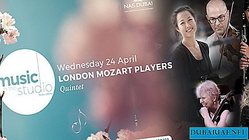 Players Mozart London Quartet an der Dubai Opera, Dubai, Vereinigte Arabische Emirate