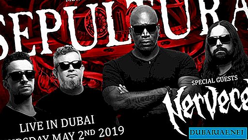 Concerto da banda brasileira Sepultura Live, Dubai, Emirados Árabes Unidos