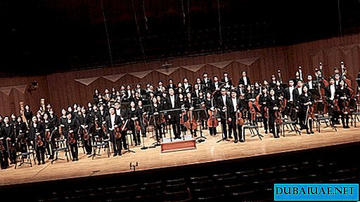 Auftritt des Korean Symphony Orchestra, Abu Dhabi, VAE