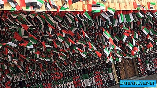Emirate decorates his house with 100 thousand flags