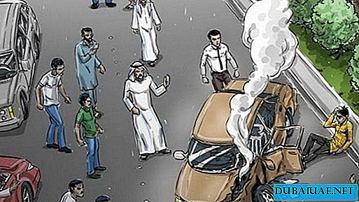 71 pessoas multadas nos Emirados Árabes Unidos por atirar em um acidente