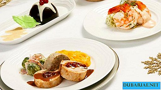 Emirates Airlines from Dubai has prepared a festive menu for its passengers