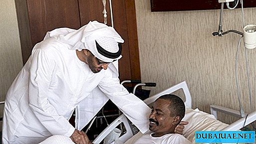 アブダビ皇太子がイエメンの負傷した首長国の兵士を訪問