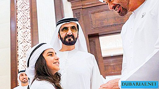 UAE leaders meet with one of the most courageous children in the country