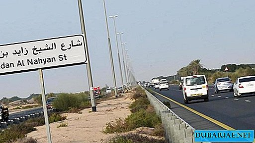 On the new Dubai highway increased speed