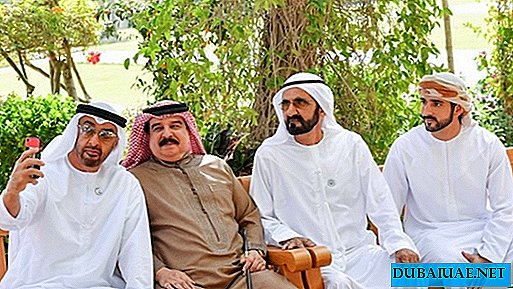 Los gobernantes de los EAU traen al Rey de Bahrein al Lago del Amor