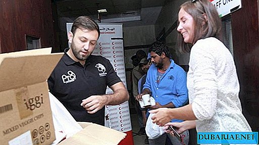 Russian woman from Dubai collects donations for emirate workers