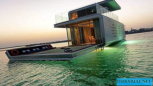 Uma villa flutuante afundou na costa de Dubai