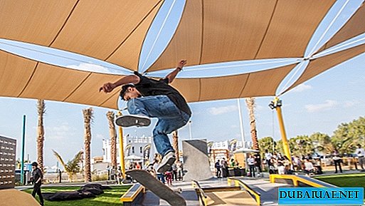 A huge skate park opened in the United Arab Emirates