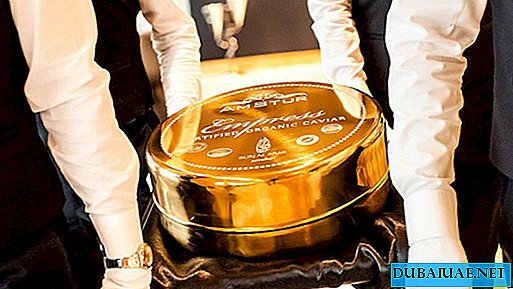 Den største kaviarbank i verden blev serveret i Dubai