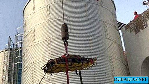 In Dubai, during an inspection, an employee fell into a huge tank