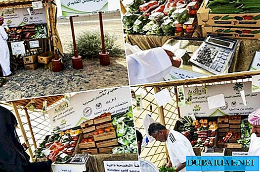 Un quiosco de vegetales para gente honesta apareció en Sharjah